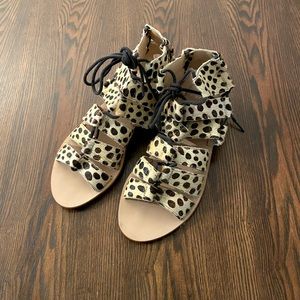 Loeffler Randall Cheetah Sandals New Without Box